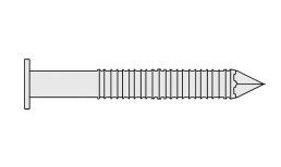 Fassadenrillnagel V2A Flachrundkopf 1,9×27mm weiß