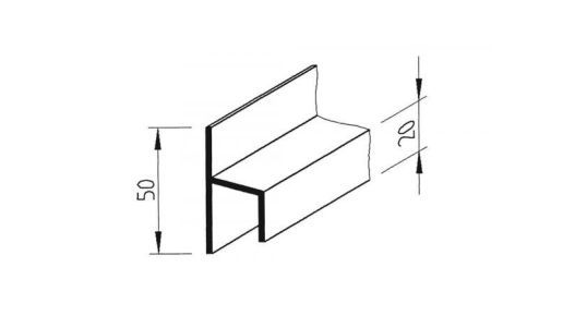 vinyPlus DRP-Abschlussprofil 16/19 Signalweiß ultramatt 6m