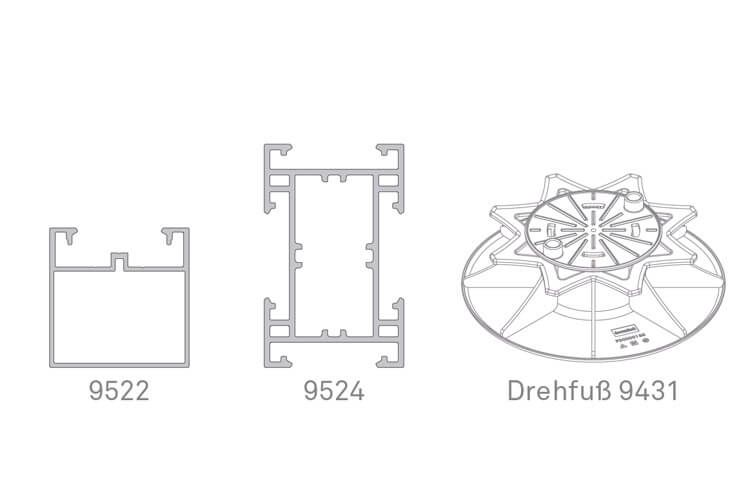 Ebene 1 harte Bedachung WPC Dachterrasse